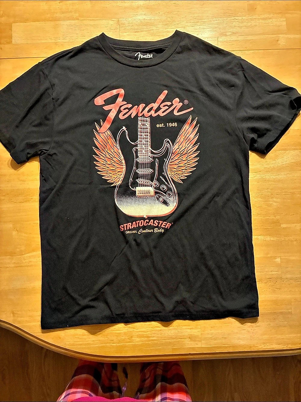 Fender Stratocaster Graphic T-Shirt Black